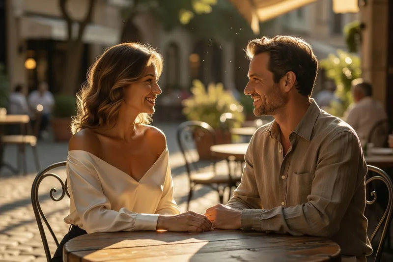 Un regard et un sourire échangés, un des signaux les plus universels.