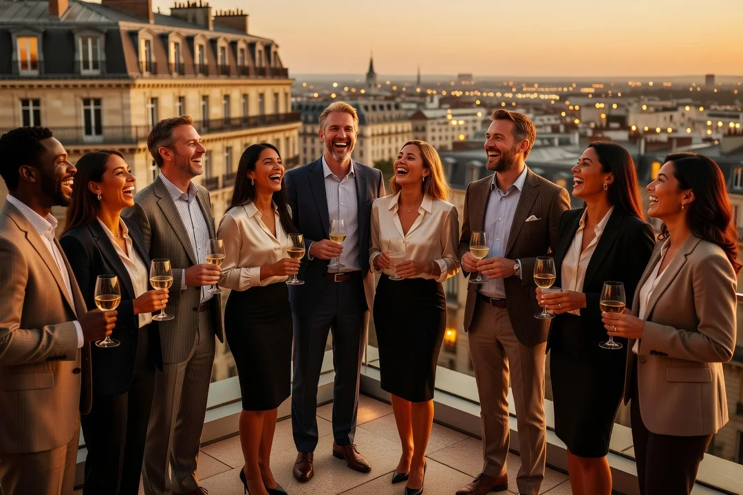 Rencontres à l'afterwork entre expatriés dans une capitale européenne